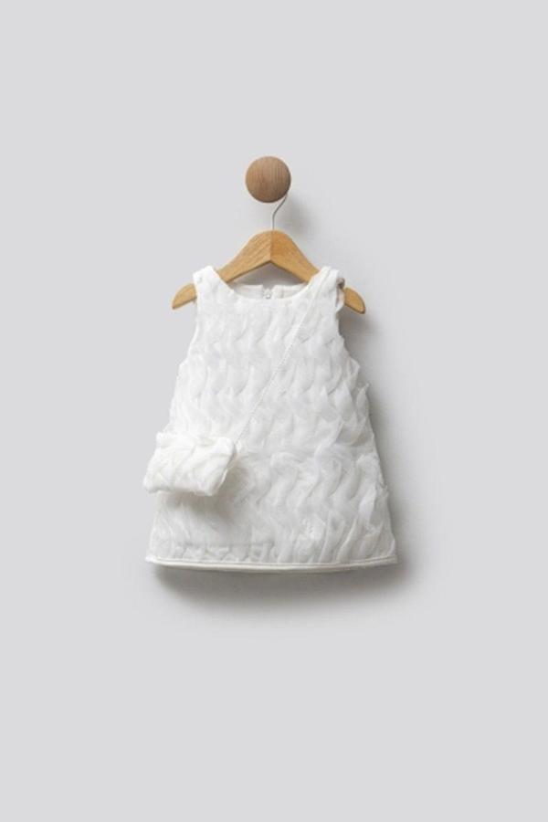 WAVE ELBİSE BEYAZ - Image 1