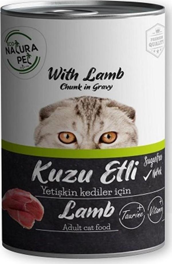 Eco Natura Pet Kuzu Etli Yetişkin Kedi Konservesi Gravy 400 Gr - Image 1