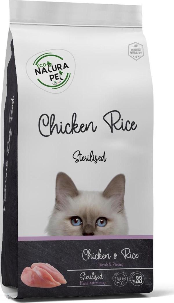 Eco Natura Pet Tavuk _ Pirinçli Kısırlaştırılmış Kedi Maması 15 Kg - Image 1