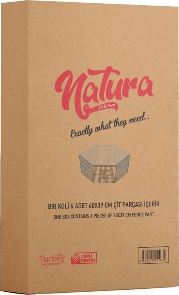 Natura Altıgen Kedi Köpek Oyun Çiti Büyük 75X69Cm 6 Parça - Image 1