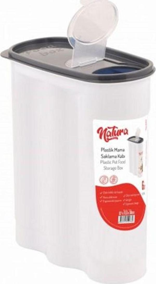 Natura Barrel Plastik Mama Saklama Kabı 6 Lt - Image 1