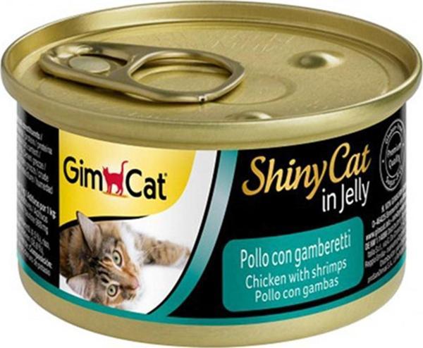 Gimcat Shinycat Jel İçinde Tavuk ve Karidesli Konserve 70 Gr - Image 1