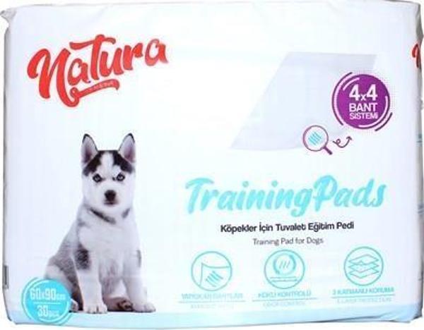 Natura Eğitim Çiş Pedi 60 X 90 Kaydırmaz Bantlı 30 Lu - Image 1
