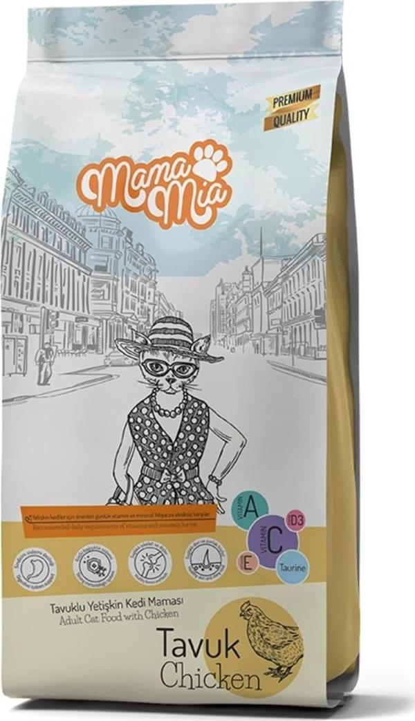 Mamamia Chicken Tavuklu Yetişkin Kedi Maması 15 Kg - Image 1