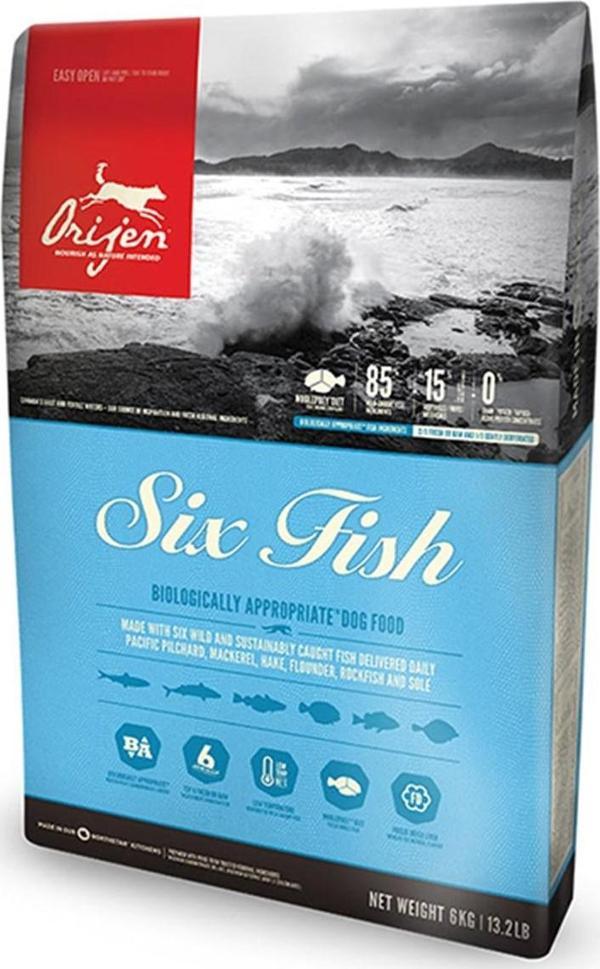 Orijen 6 Fish 6 Balıklı Tahılsız Tüm Yaşam Evreleri İçin Köpek Maması 2 Kg - Image 1