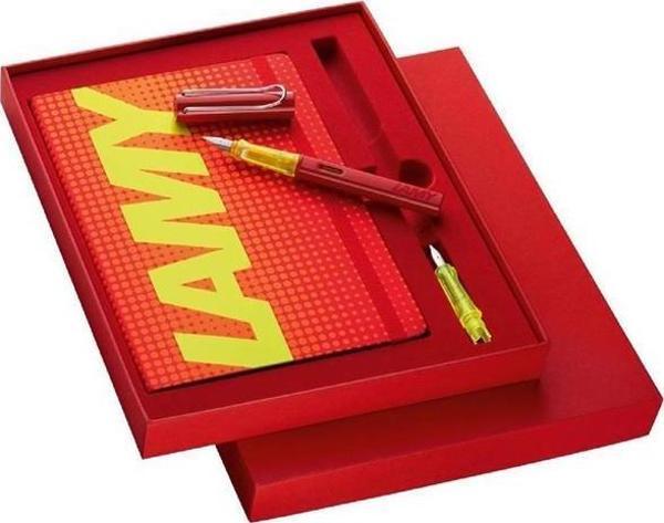 Lamy Al Star Dolma Kalem F Uç ve Defter Seti Glossy Red - Image 1