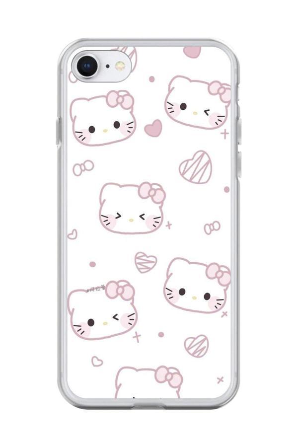 Dali Design İphone 7 Uyumlu Şeffaf Kılıf Hello Kitty Tasarımlı - Image 1