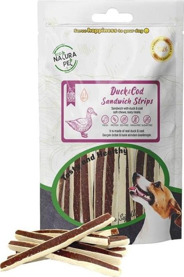 Eco Natura Pet Chicken_Cod Sandwich Tavuklu Sandviç Köpek Ödülü 100Gr - Image 1