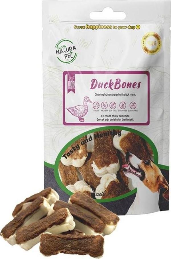 Eco Natura Pet Duck Bones Ördek Eti Kaplı Pres Kemik Köpek Ödülü 105Gr - Image 1