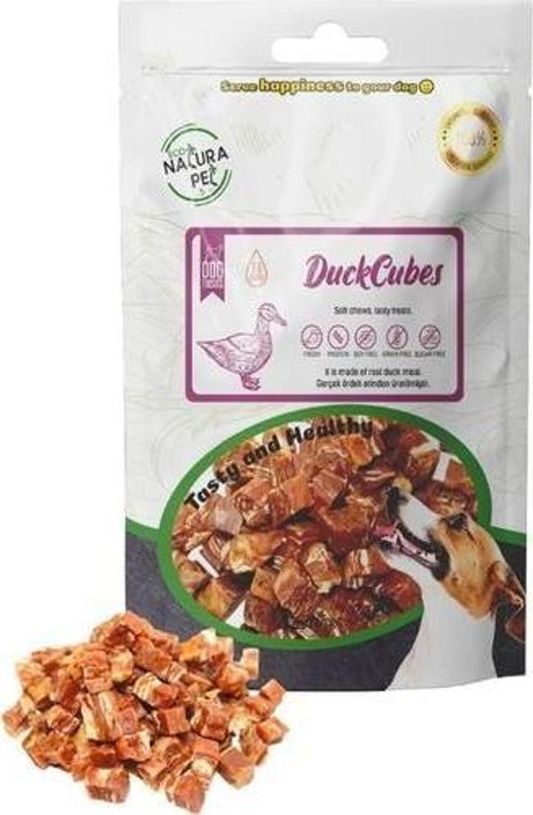 Eco Natura Pet Duck Cubes Yumuşak Ördekli Küp Köpek Ödülü 100 Gr - Image 1
