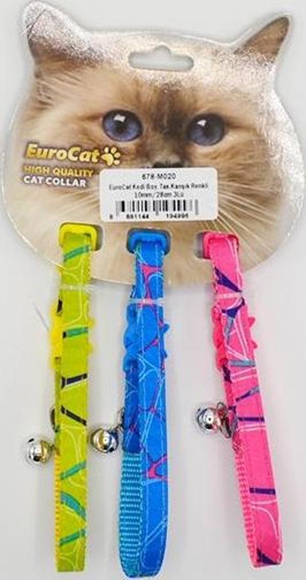 EuroCat Kedi Boy. Tas.Karışık Renkli 10mm28cm 3Lü - Image 1