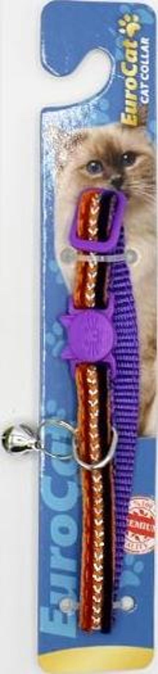 EuroCat Kedi Boy.Tas.Yaldız Turuncu 10mm28cm Tek - Image 1