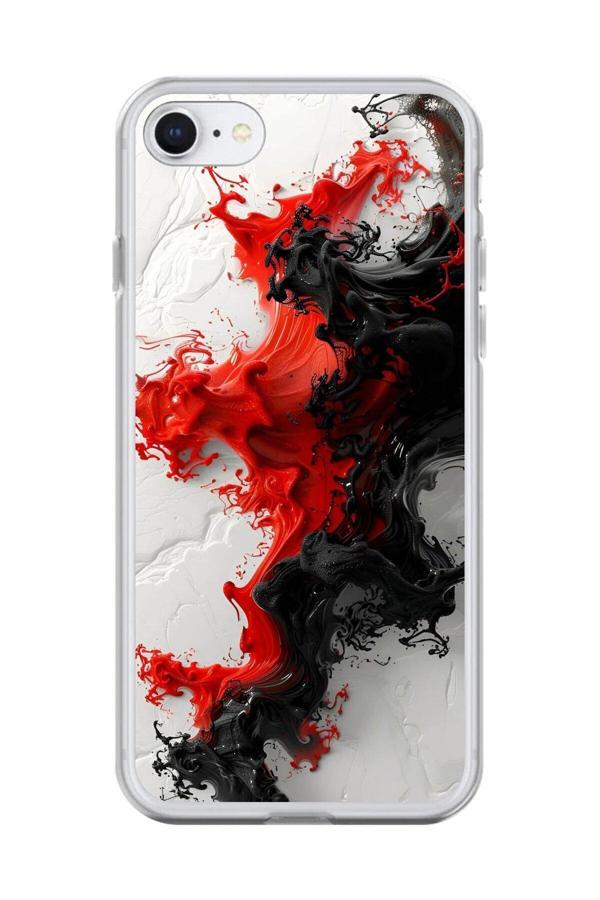 Dali Design İphone 6 Uyumlu Şeffaf Kılıf Renkli Boya 1 Tasarımlı - Image 1