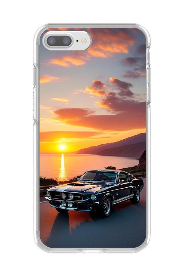Dali Design İphone 8 Plus Uyumlu Şeffaf Kılıf Araba Tasarımlı 2 - Image 1
