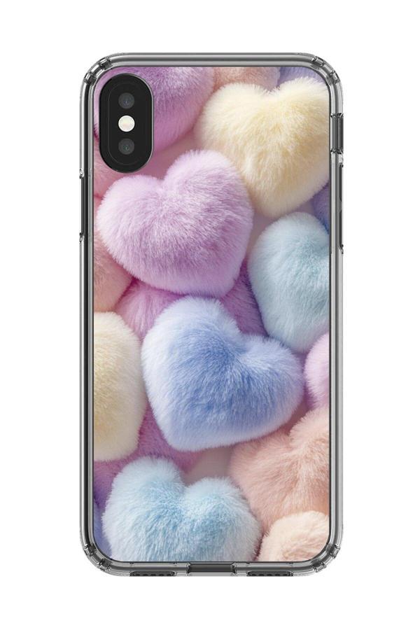Dali Design İphone Xs Uyumlu Şeffaf Kılıf Peluş Tasarımlı - Image 1