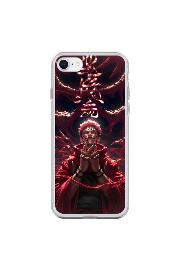 Dali Design İphone 8 Uyumlu Şeffaf Kılıf Jujutsu Kaisen 1 Tasarımlı - Image 1