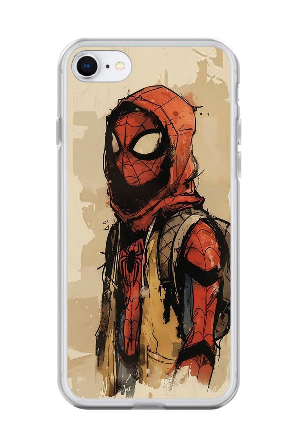 Dali Design İphone 6 Uyumlu Şeffaf Kılıf Spider-Man Tablo Tasarımlı - Image 1