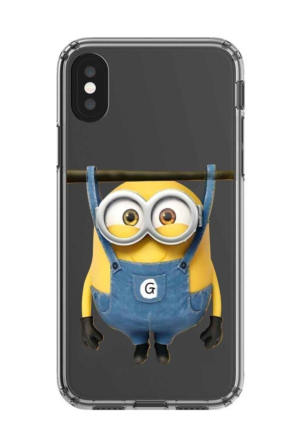 Dali Design İphone Xs Max Uyumlu Şeffaf Kılıf Minions Tasarımlı - Image 1