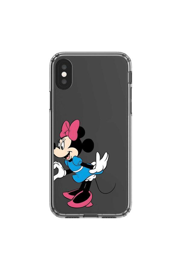 Dali Design İphone X Uyumlu Şeffaf Kılıf Couple Minnie 2 Tasarımlı - Image 1