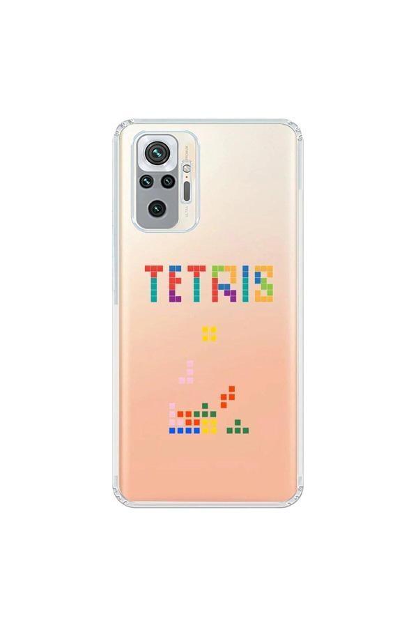 Dali Design Xiaomi Redmi Note 10 Pro Uyumlu Şeffaf Kılıf 3 Tetris Tasarımlı - Image 1