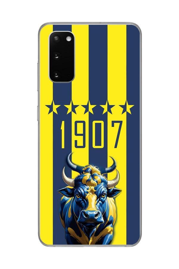 Dali Design Samsung Galaxy S20 Uyumlu Şeffaf Kılıf Şeffaf 1907 Boğa Tasarımlı - Image 1