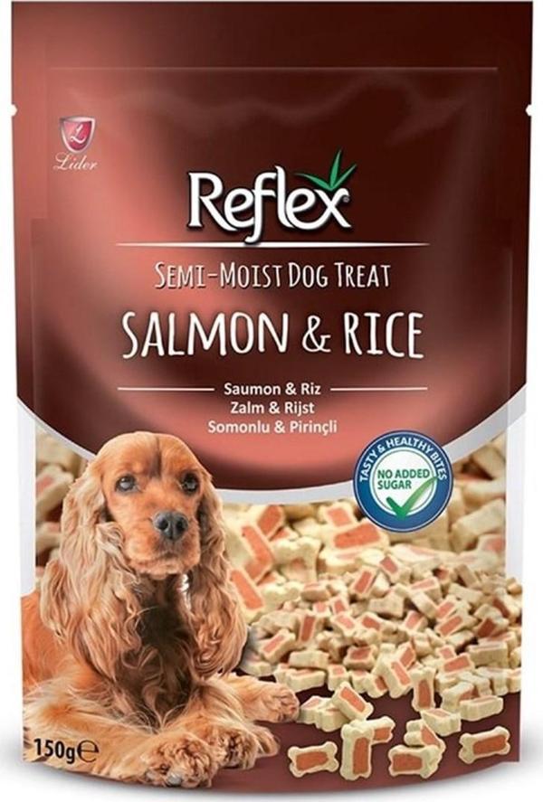 Reflex Semi-Moist Hearts Treats Balıklı Köpek Ödül Kemiği 150 Gr - Image 1