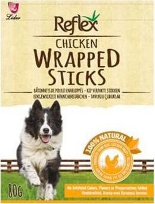 Reflex Wrapped Sticks Tavuklu Köpek Ödül Çubukları 80 Gr - Image 1