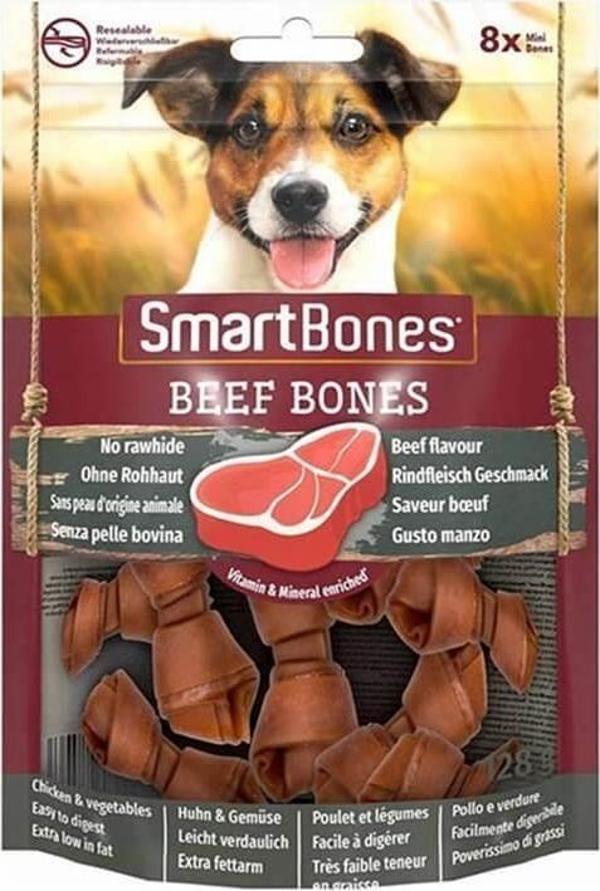 SmartBones 8 li Sığır Etli Mini Düğüm Kemik 128 Gr - Image 1