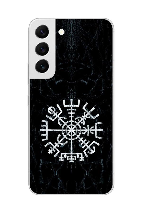 Dali Design Samsung Galaxy S22 Uyumlu Şeffaf Kılıf Nordic Viking 1 Tasarımlı - Image 1