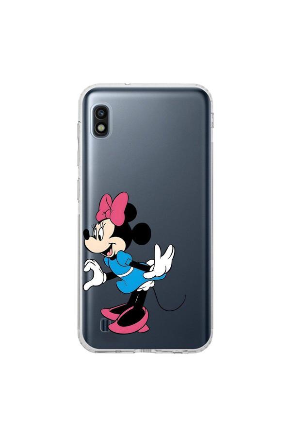 Dali Design Samsung Galaxy A10 Uyumlu Şeffaf Kılıf Couple Minnie 2 Tasarımlı - Image 1