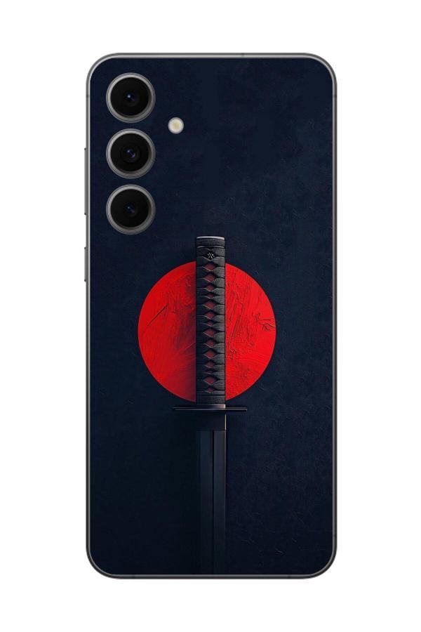Dali Design Samsung Galaxy S24 Fe Uyumlu Şeffaf Kılıf Samuray Kılıcı Tasarımlı - Image 1