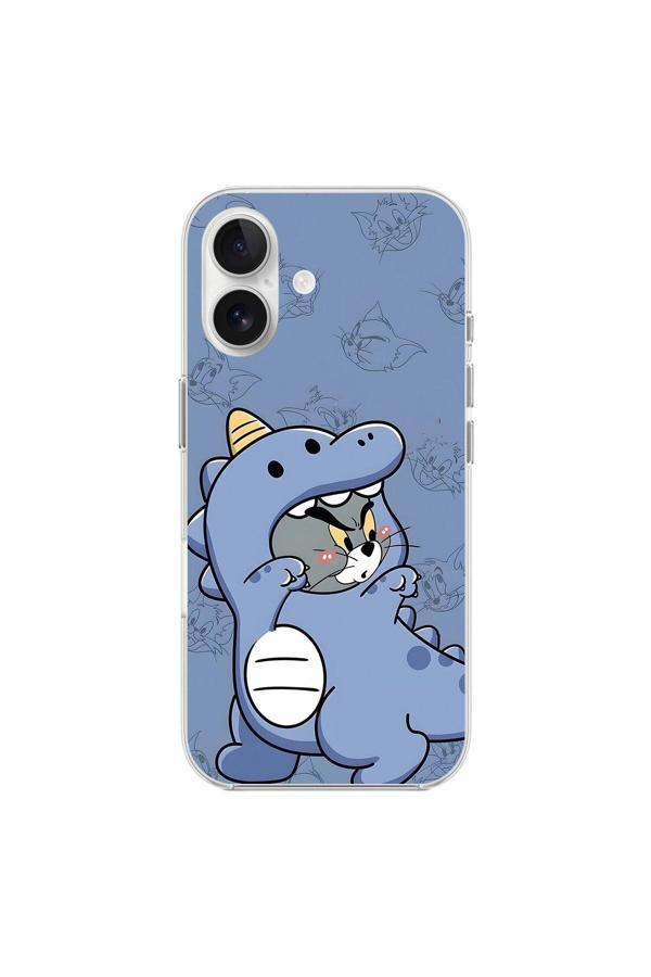 Dali Design İphone 16 Uyumlu Şeffaf Kılıf Couple Tom 1 Tasarımlı - Image 1