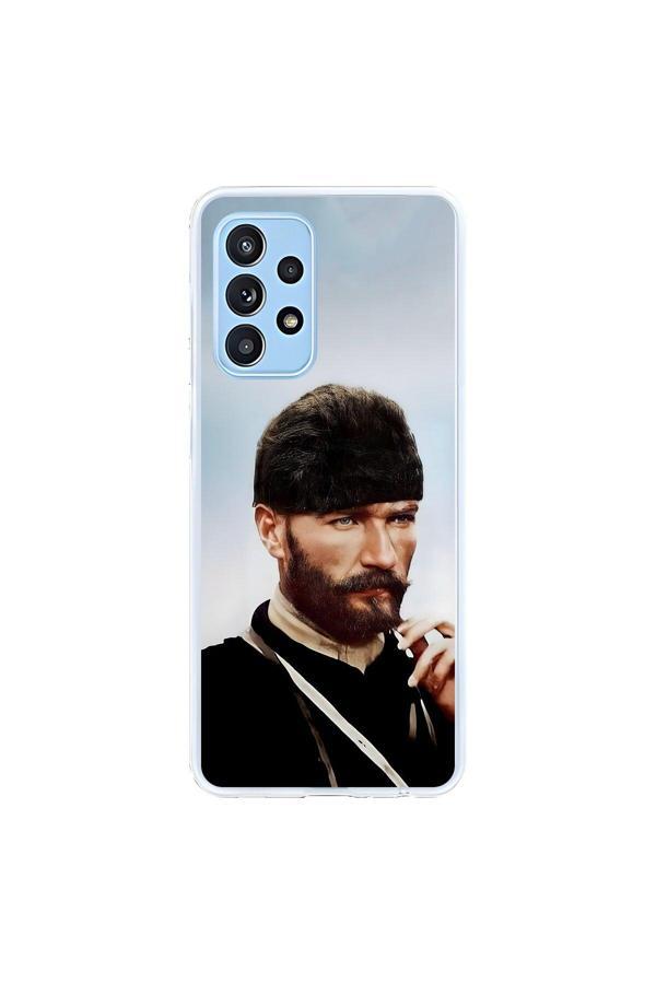 Dali Design Samsung Galaxy A52 Uyumlu Şeffaf Kılıf Atatürk 2 Tasarımlı - Image 1