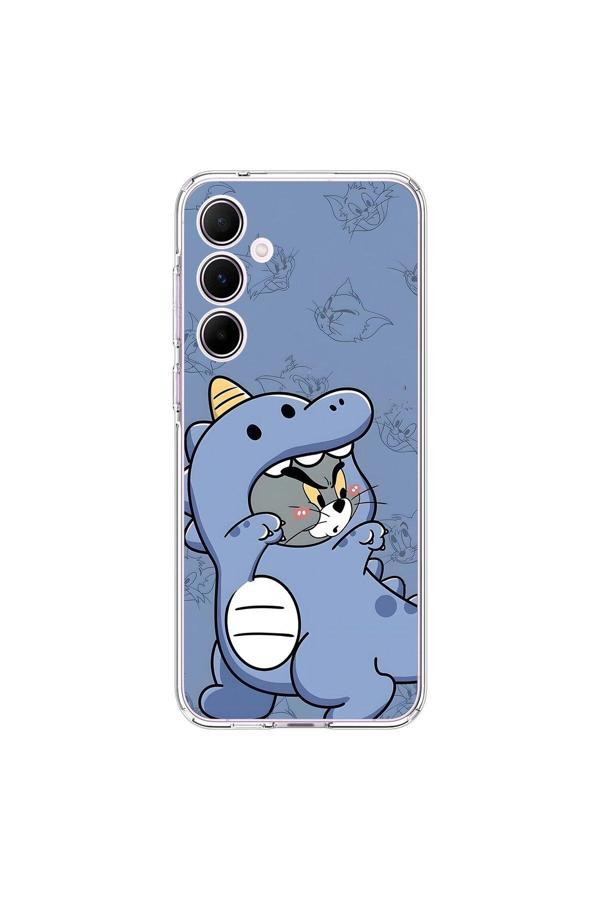 Dali Design Samsung Galaxy A55 Uyumlu Şeffaf Kılıf Couple Tom 1 Tasarımlı - Image 1