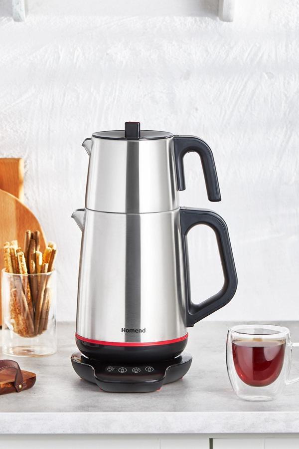 Homend Royaltea 1708H Dokunmatik Konuşan Çay Makinesi Siyah - Image 1