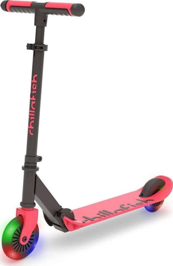 Chillafish Flexxi Glow Işıklı Katlanabilir 2 Tekerlekli Scooter - Coral - Image 1