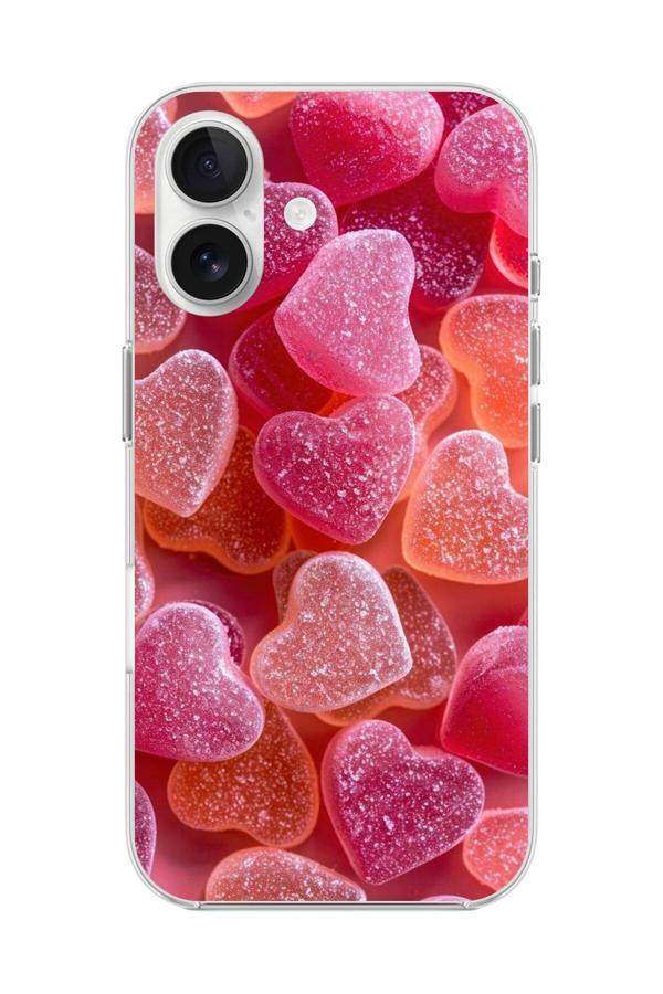 Dali Design İphone 16 Uyumlu Şeffaf Kılıf Şeker Tasarımlı - Image 1