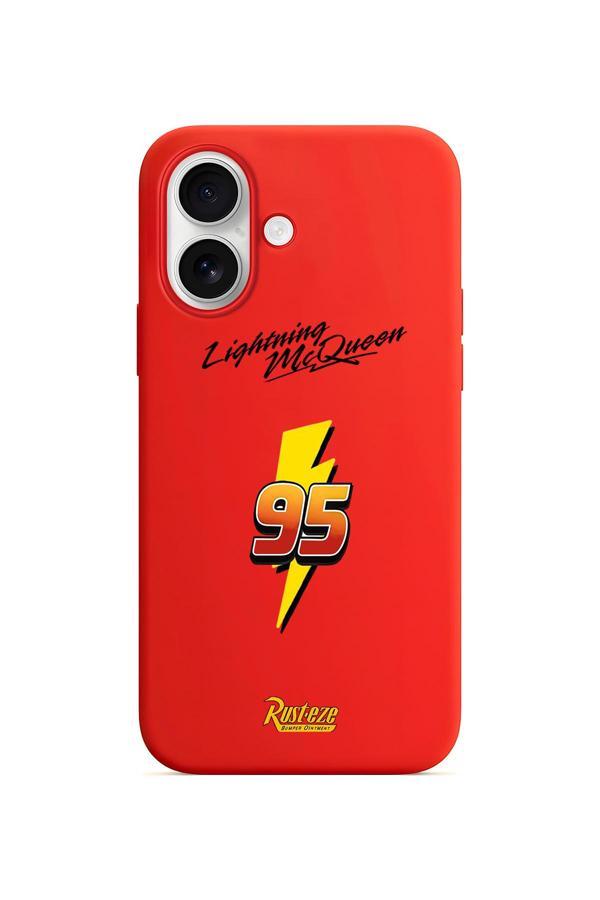 Dali Design İphone 16 İle Uyumlu Kırmızı Lansman Kılıf Mcqueen Tasarımlı - Image 1