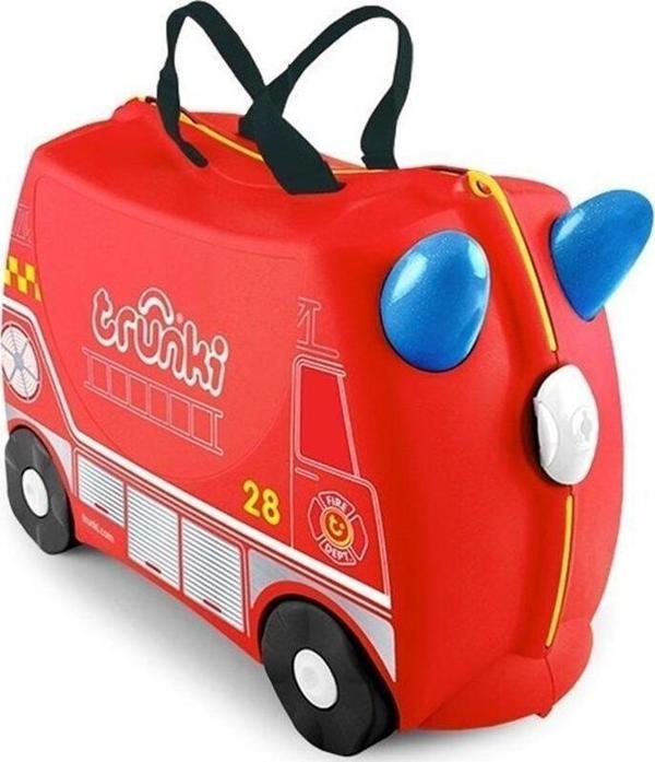 Trunki Binilebilen Çocuk Bavulu - Itfaiye Aracı Frank - Image 1