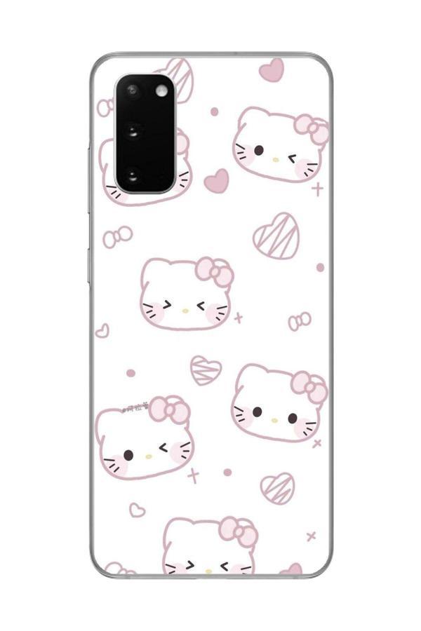 Dali Design Samsung Galaxy S20 Uyumlu Şeffaf Kılıf Hello Kitty Tasarımlı - Image 1
