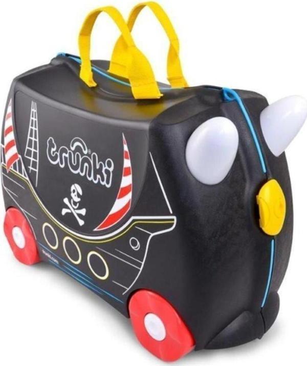 Trunki Unisex Çocuk Siyah Bavulu - Korsan Pedro - Image 1