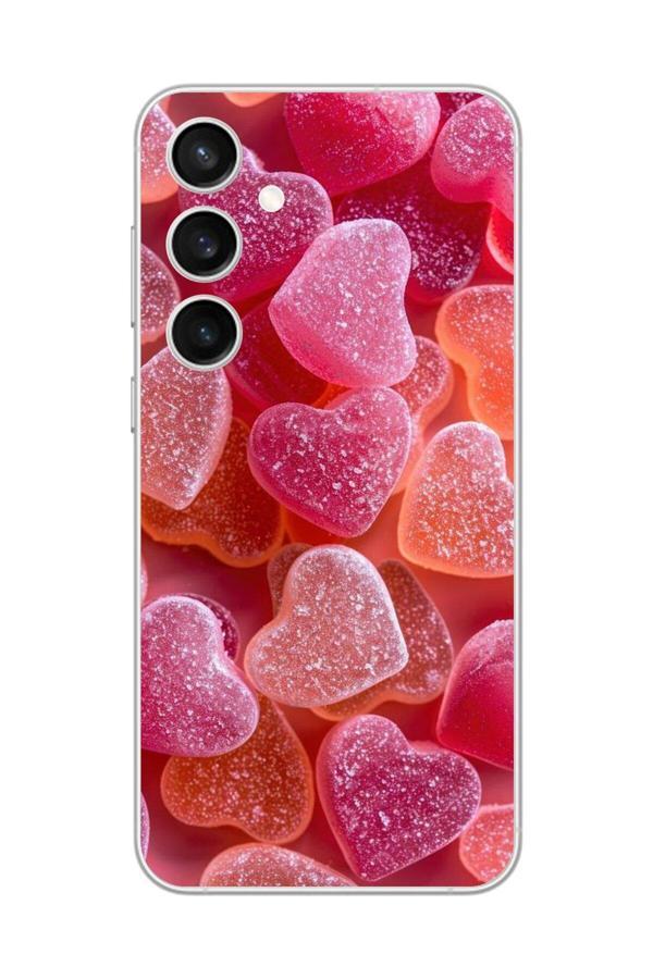 Dali Design Samsung Galaxy S23+ Uyumlu Şeffaf Kılıf Şeker Tasarımlı - Image 1