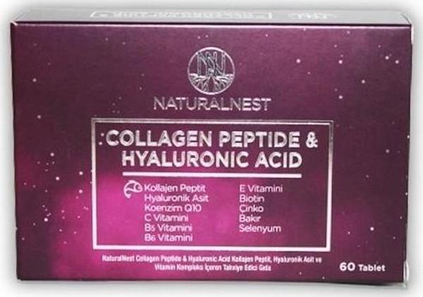 Naturalnest Collagen Peptide & Hyaluronik Asit 60 Tablet - Image 1