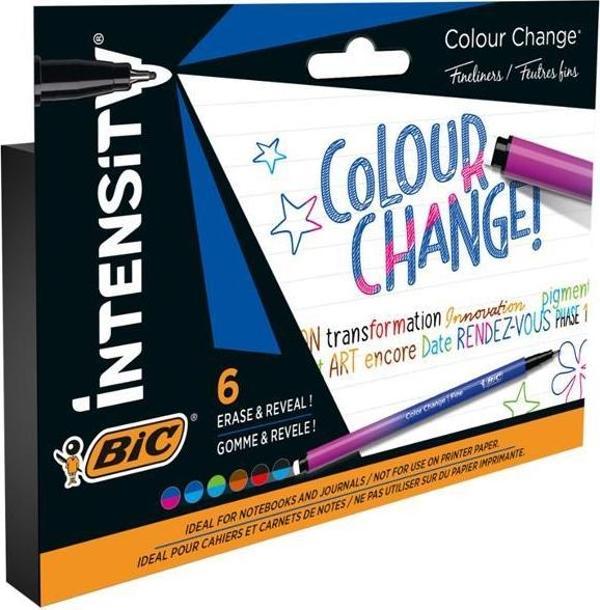 Bic İntensity Renk Değiştiren Keçe Uçlu Kalem 6 Renk - Image 1