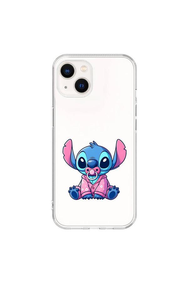 Dali Design Ppkin Iphone 13 Uyumlu Şeffaf Kılıf Baby Stitch Tasarımlı - Image 1