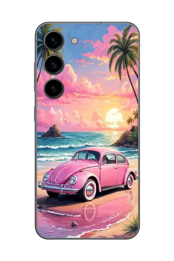 Dali Design Samsung Galaxy S23+ Uyumlu Şeffaf Kılıf Araba Tasarımlı 3 - Image 1