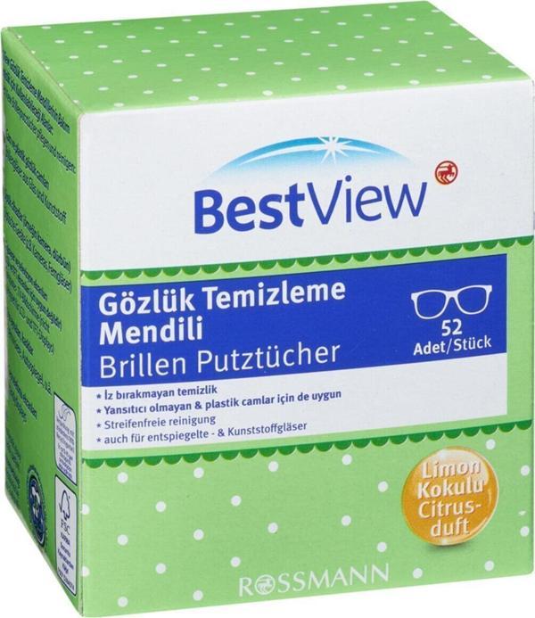 Rossmann Best View Gözlük Temizleme Mendili 52 Adet - Image 1