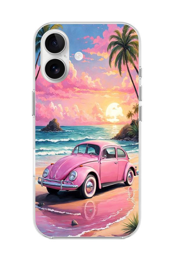 Dali Design İphone 16 Plus Uyumlu Şeffaf Kılıf Araba Tasarımlı 3 - Image 1