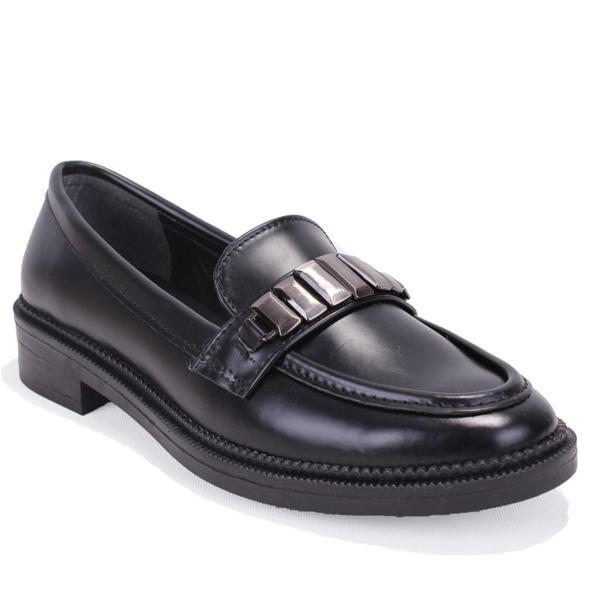 Dagoster DZA07-863702 Siyah Günlük Loafer  Kadın Ayakkabı - Image 1
