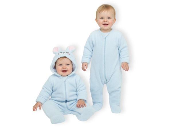 WELSOFT TAVŞAN KAPÜŞONLU PATİKLİ TULUM - Mavi - 3 - 6 Ay - HYT1276-Mavi-3 - 6 Ay Mavi - Image 1